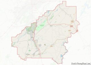 Map of Shelby County, Alabama