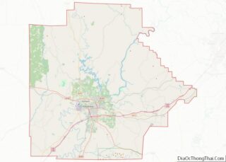 Map of Tuscaloosa County, Alabama