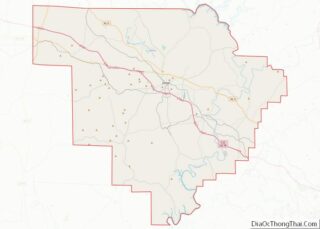 Map of Walker County, Alabama
