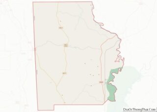 Map of Washington County, Alabama