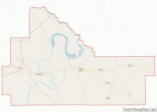 Map of Wilcox County, Alabama