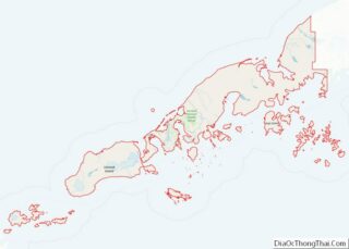 Map of Aleutians East Borough, Alaska