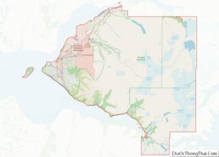 Map of Anchorage Municipality, Alaska