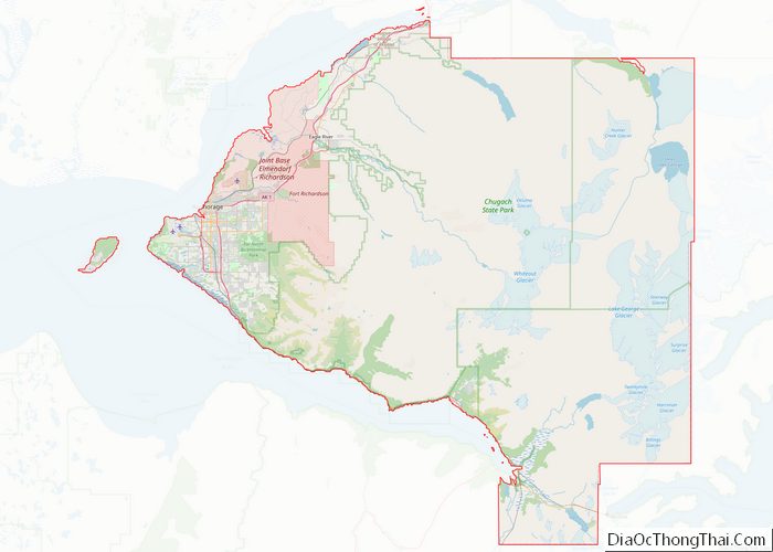 Map of Anchorage Municipality