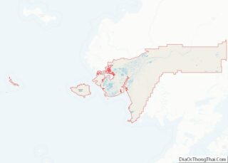 Map of Bethel Census Area, Alaska