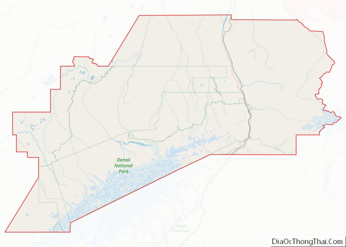 Map of Denali Borough
