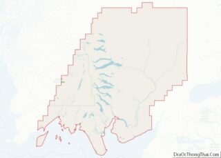 Map of Dillingham Census Area, Alaska