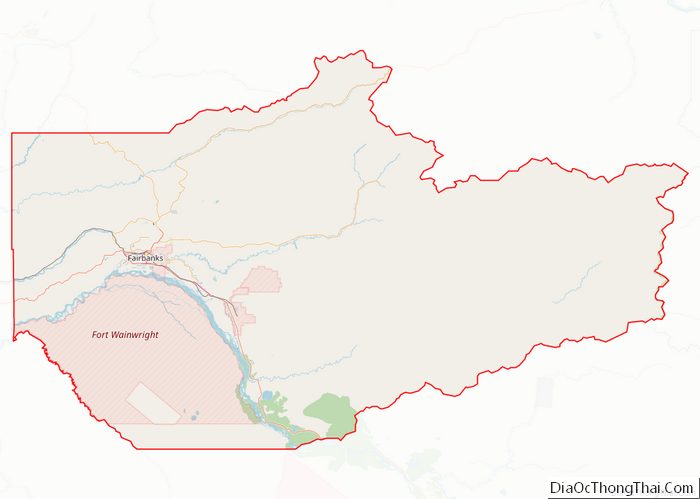 Map of Fairbanks North Star Borough