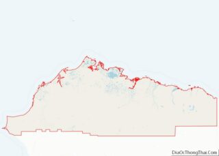 Map of North Slope Borough, Alaska