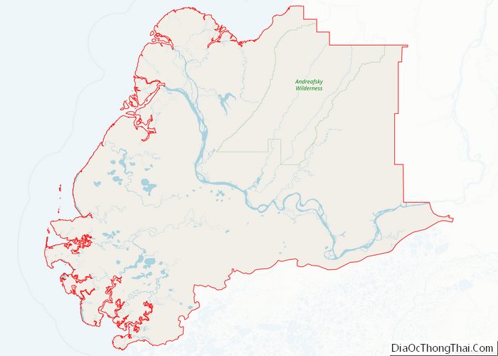 Map of Wade Hampton Census Area