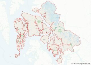 Map of Petersburg Borough, Alaska