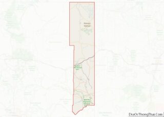 Map of Apache County, Arizona