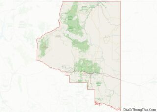 Map of Coconino County, Arizona