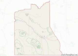 Map of Graham County, Arizona