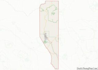 Map of Greenlee County, Arizona