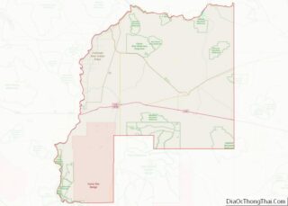 Map of La Paz County, Arizona