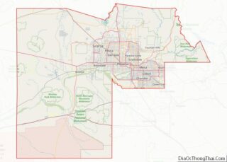 Map of Maricopa County, Arizona