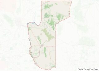 Map of Mohave County, Arizona