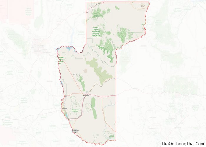 Map of Mohave County