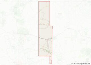 Map of Navajo County, Arizona