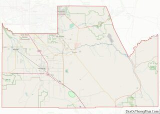 Map of Pinal County, Arizona