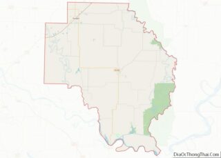 Map of Arkansas County, Arkansas