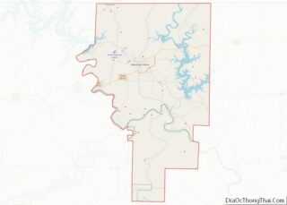 Map of Baxter County, Arkansas