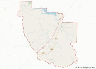 Map of Clark County, Arkansas