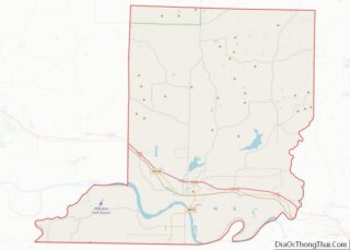 Map of Conway County, Arkansas