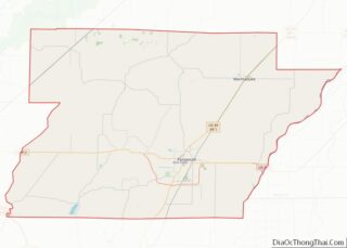 Map of Greene County, Arkansas