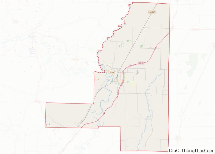 Map of Jackson County