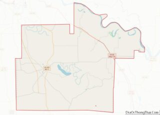 Map of Lincoln County, Arkansas