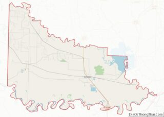 Map of Little River County, Arkansas