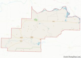 Map of Logan County, Arkansas