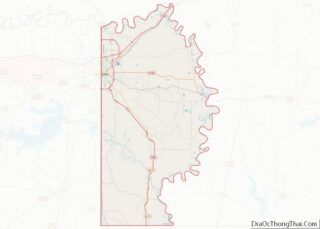 Map of Miller County, Arkansas