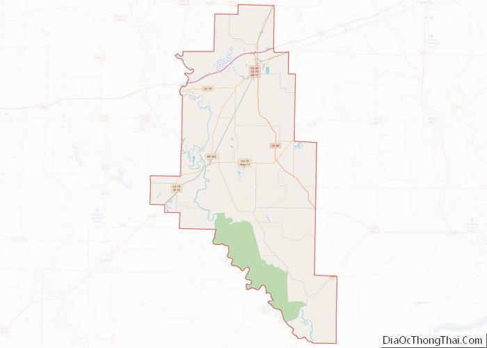 Map of Monroe County