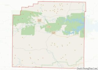 Map of Montgomery County, Arkansas