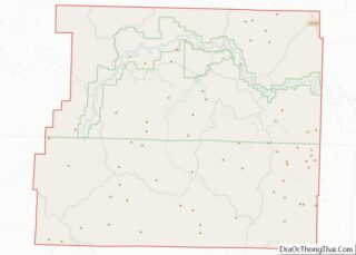 Map of Newton County, Arkansas