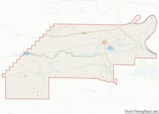 Map of Perry County, Arkansas