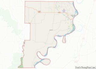 Map of Phillips County, Arkansas