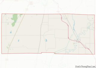 Map of Poinsett County, Arkansas