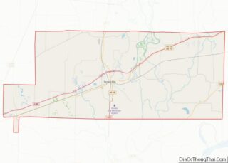 Map of St. Francis County, Arkansas