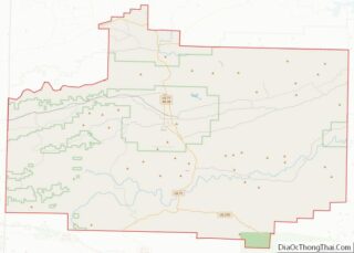 Map of Scott County, Arkansas