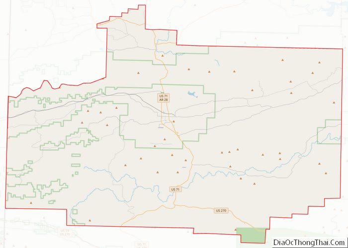 Map of Scott County