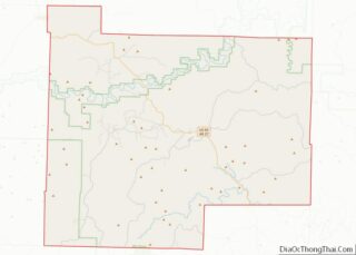 Map of Searcy County, Arkansas