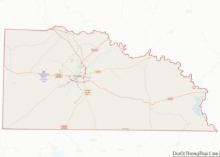 Map of Union County, Arkansas