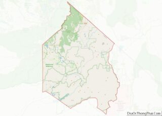 Map of Alpine County, California