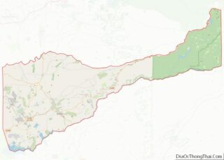 Map of Amador County, California