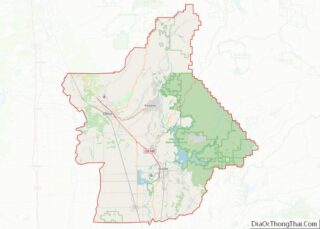 Map of Butte County, California