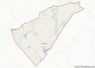 Map of Calaveras County, California